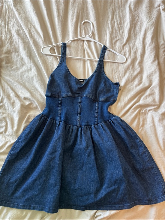 Fashion Nova Dresses & Skirts - Fashion Nova Dark Denim Mini Dress - Blue